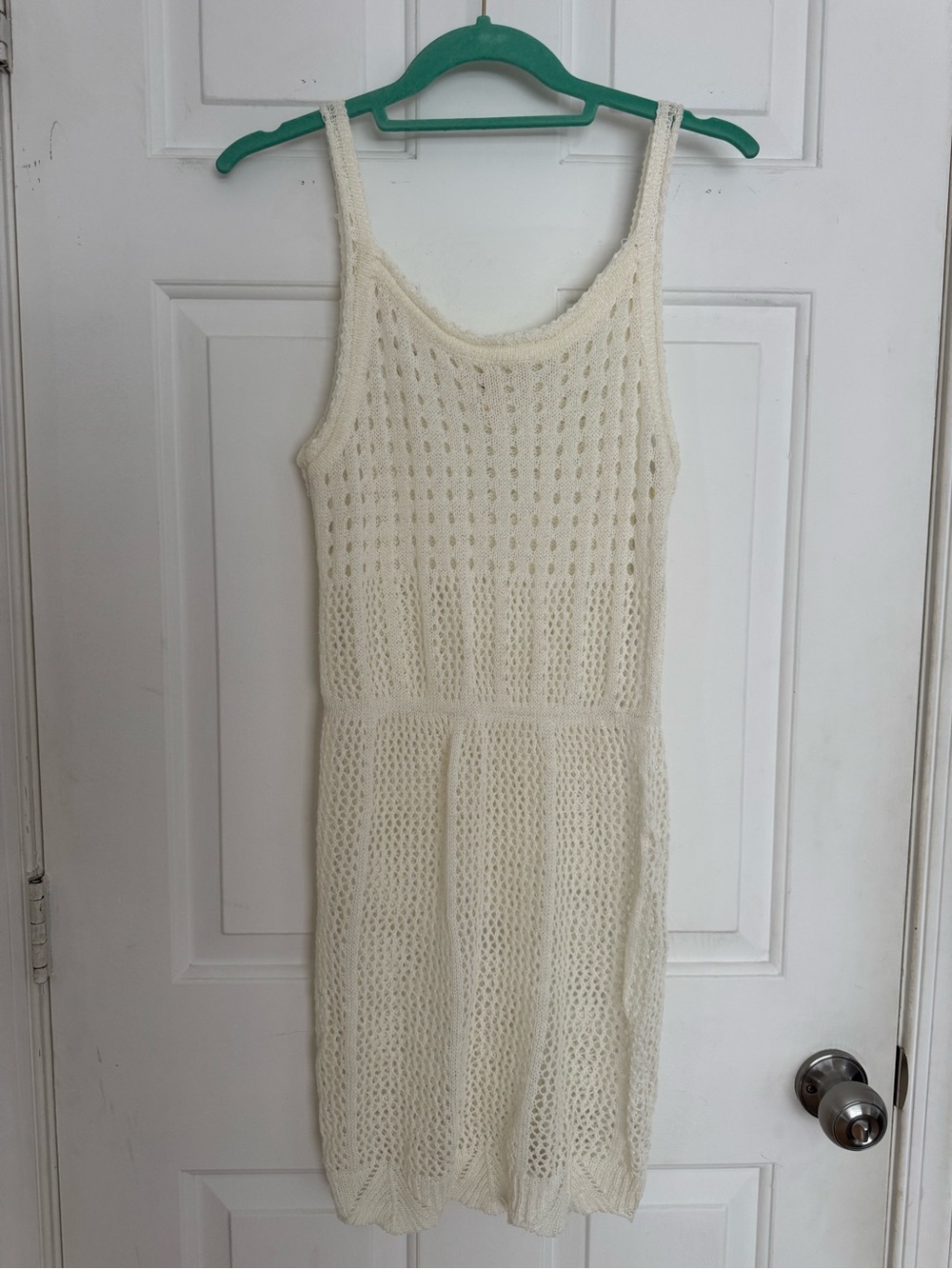 Cream Knit Swimsuit Coverup